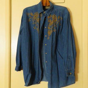 RUFF HUEN Women's embroidered western shirt
